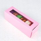6 Pink Window Macaron Boxes($2.50/pc x 25 units)
