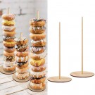 3 units of Wooden Donuts Wall Display Stand Holder Donuts Stand